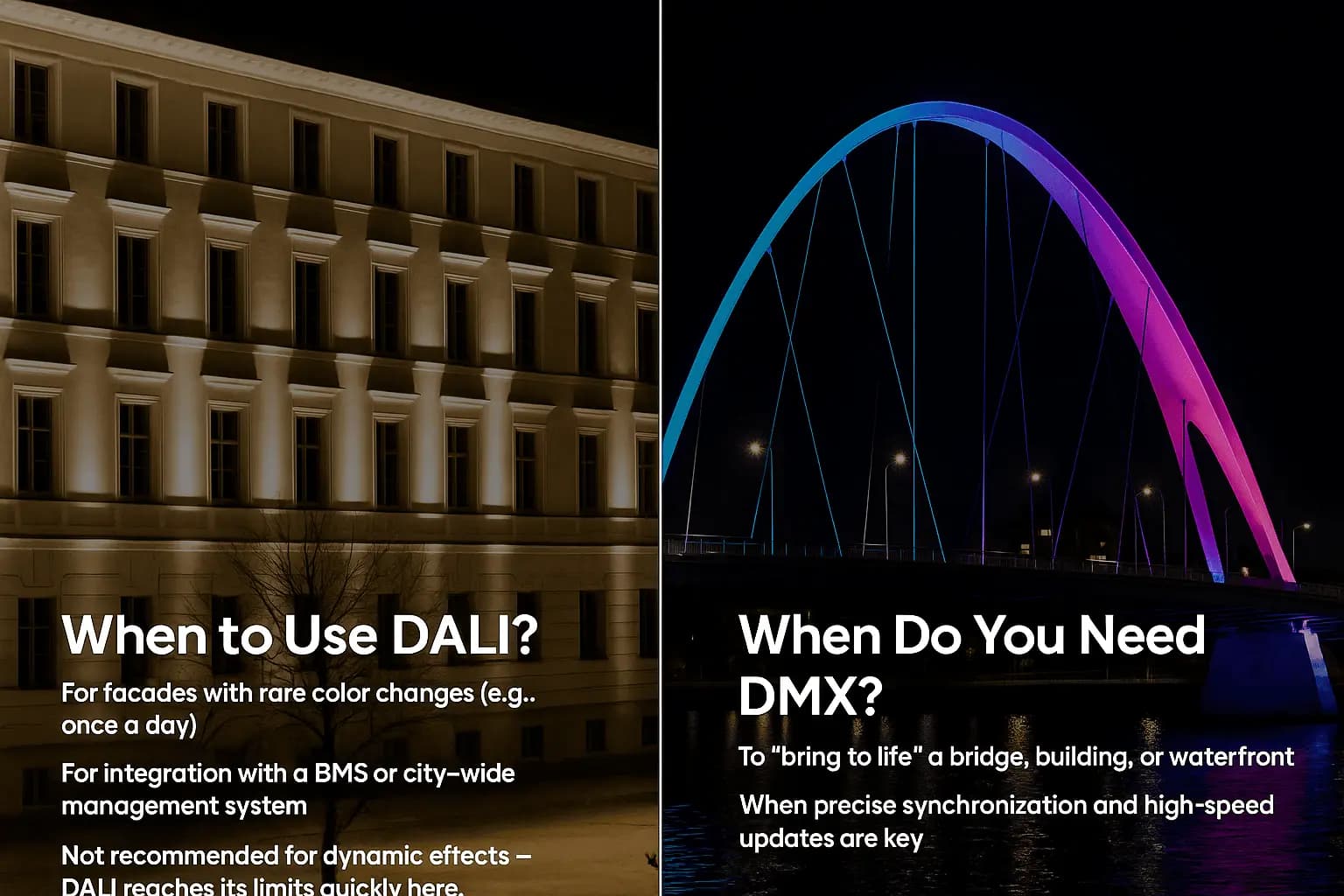 DMX vs DALI comparison