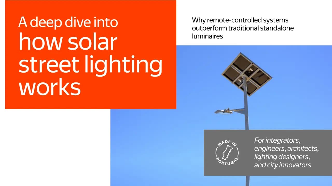 How solar street lighting works